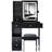 Versatile Desktop Vanity Table With Advanced Power Station And Comfortable Stool-753739550