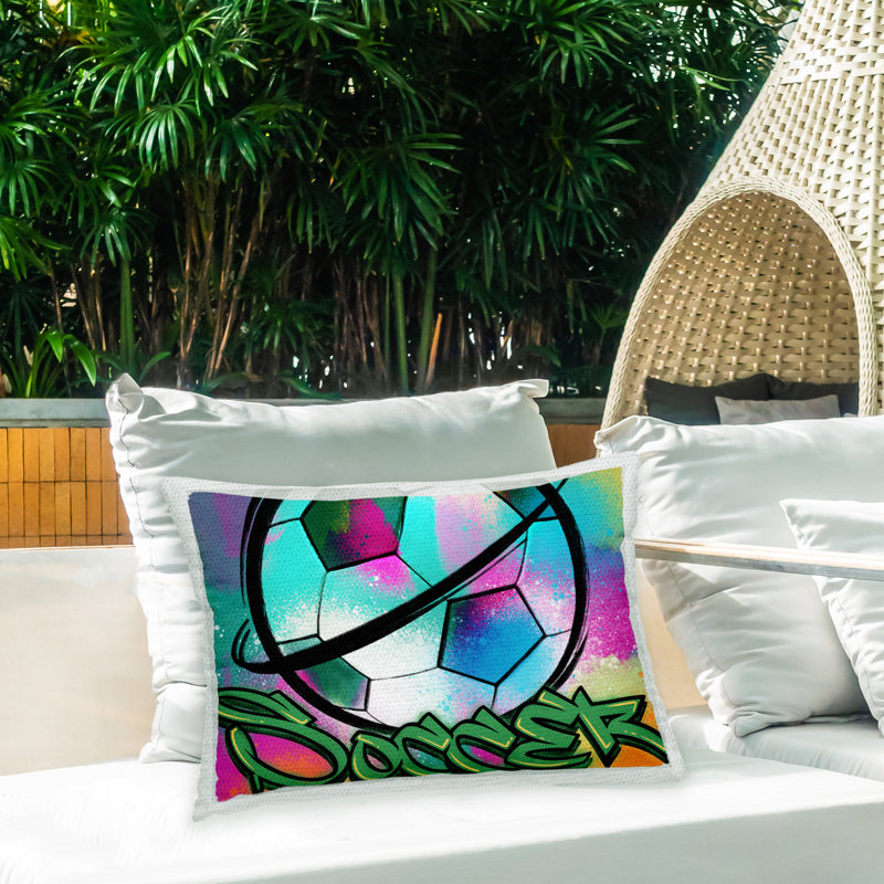 Abstract Outdoor Throw Pillow