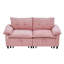 Canapé-lit coulissant en velours de 73 po, causeuse convertible avec matelas caché, conception peu encombrante-1761437645