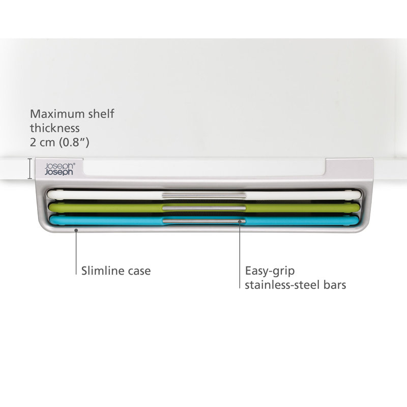 Folio Slim 3-Piece Under-shelf Cutting Board Set, Large - 13.5" L x 9.5" W
