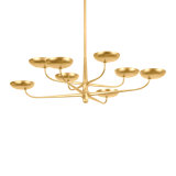 Taormina Chandelier in Vintage Gold Leaf