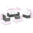 Vidaxl Garden Sofa Set And Cream-114237136