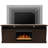 Angelly Unfinished TV Stand for TVs up to 78" with Fireplace Included-211786547
