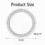 Miroir rond en cristal 33,46 "(85cm)