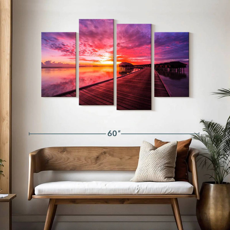 Aletra Maldives Pink Sunset Dock