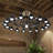 17 - Light Dimmable Wagon Wheel Chandelier