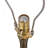 D15x29" Table Lamp With Glass Drum