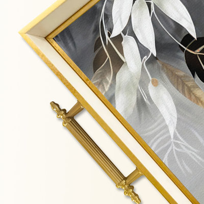 Élégant plateau en verre de 19,7 po x 11,4 po x 1,4 po | Fabrication 100% verre durable | Facile à nettoyer avec un chiffon humide | Idéal pour le service, la présentation décorative et l'organisation | Ajout élégant à la décoration intérieure