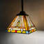 Mini-luminaire suspendu 1 lumière Tiffany