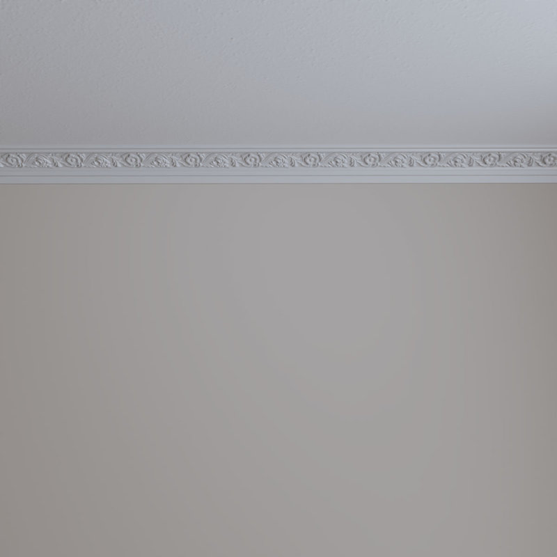 Medway 94.5" White Polyurethane Decorative Crown Moulding