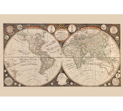 A New Map Of The World : With All The New Discoveries By Capt - Graphic Art