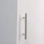 Tall Storage Cabinet, 180cm White Wood