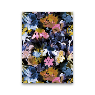 Watercolor Sring Memories Black 1 Piece Wall Art
