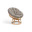 Papasan Upholstered Swivel Accent Chair-631802004