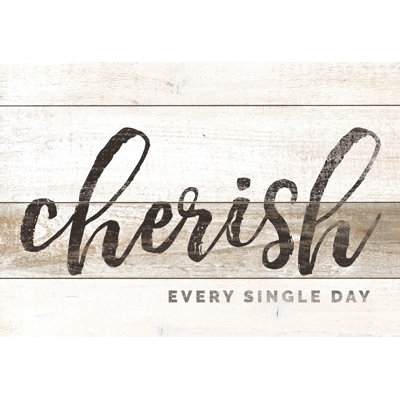 Cherish Wood - Wrapped Canvas Print