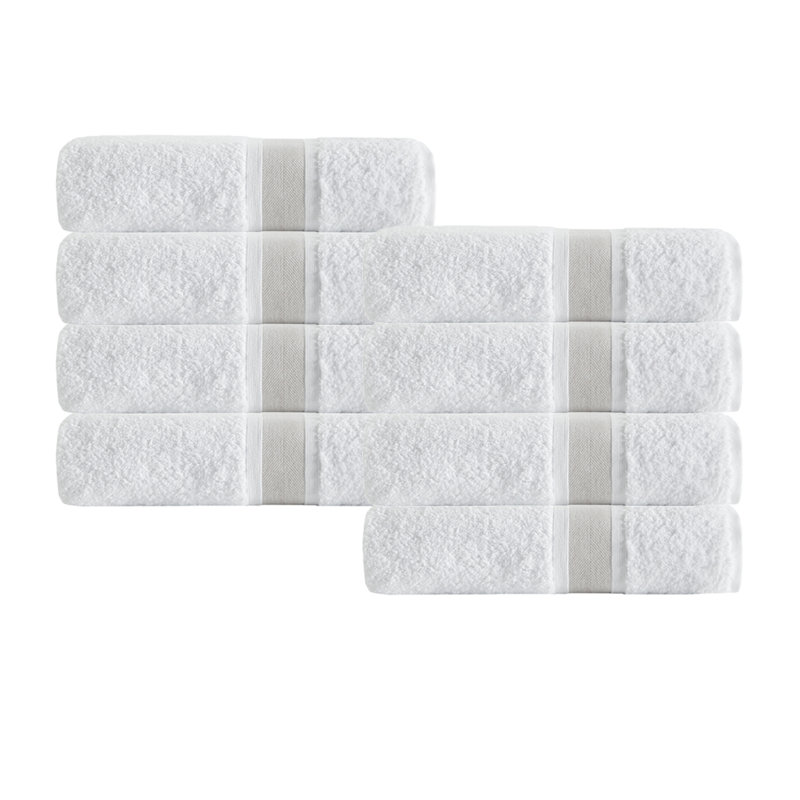 Ensemble de 8 serviettes en coton Amair, Beige
