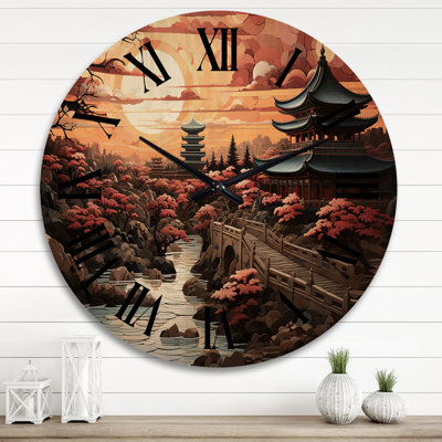 Horloge murale China Art Dynastic Echoes III