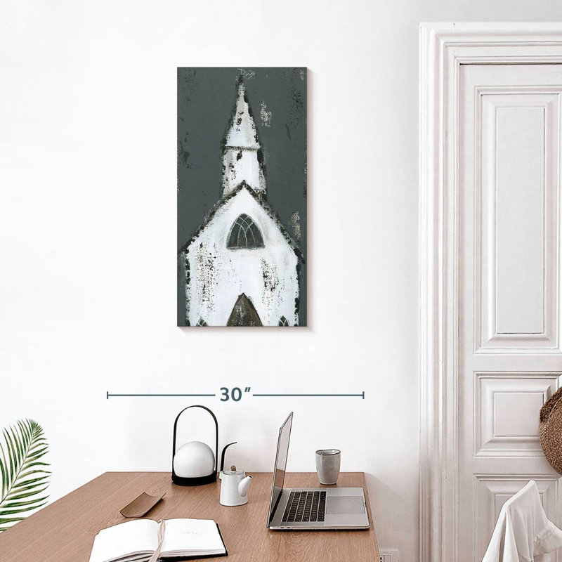 Grande chapelle blanche, H 30 po x l 15 po