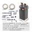 Filtre à 3 étages 264GPH pour aquariums jusqu'à 75 gallons - Filtre pour aquarium extérieur ultra-silencieux avec protection UV et débit réglable
