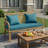 Versatile Patio Cushion Set With Weatherproof Fabric - Includes Bench Cushion & 2 Pillow Covers For Garden And Porch Furniture-746785757-746785753