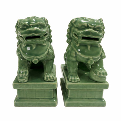 MINI PALE GREEN FOO DOGS