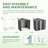 Metal Outdoor Storage Shed 6 x 4 FT Metal Shed with Lockable Door,Waterproof Garden Tool Shed Storage House for Backyard Patio Lawn,Gray