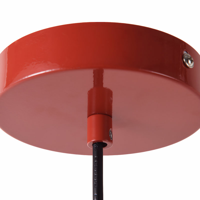 Luminaire suspendu Mid-Century moderne en métal à 3 couches - lustre ajustable rétro 13,7 po pour le salon, la cuisine ou le couloir