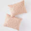 Édredon 100% rembourré - 3 médaillons en chenille de coton rosé double / grand-120945189-120945190
