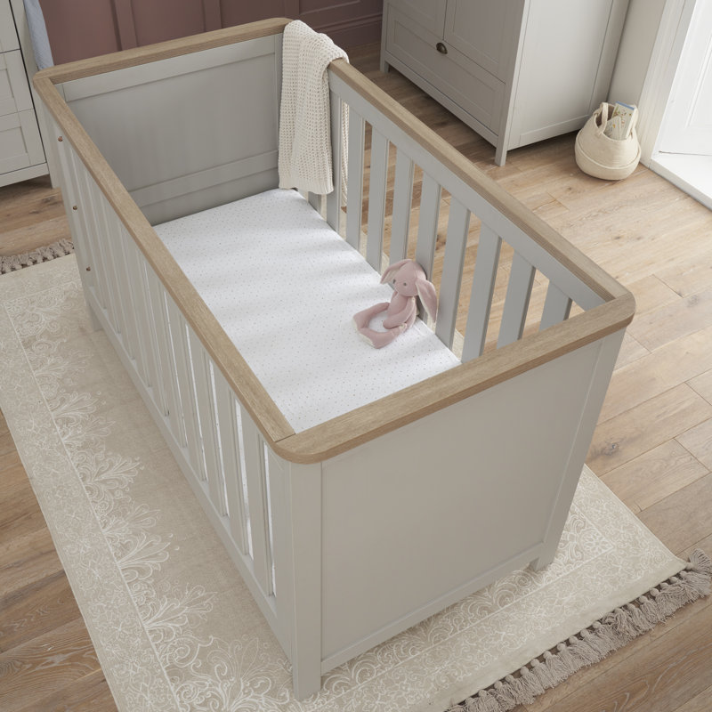 Tutti Bambini Verona Cot Bed, Dove Grey/Oak