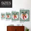 «Christmas Holiday Art» DCCDV, reproduction d'art encadrée - bois massif-90999921-90999924