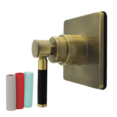 Kingston Brass Kaiser Single-Handle Wall Mount Six-Way Diverter Valve with Trim Kit