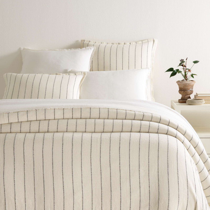 Leigh Linen Iron Duvet Cover, Twin/Twin XL Duvet Cover
