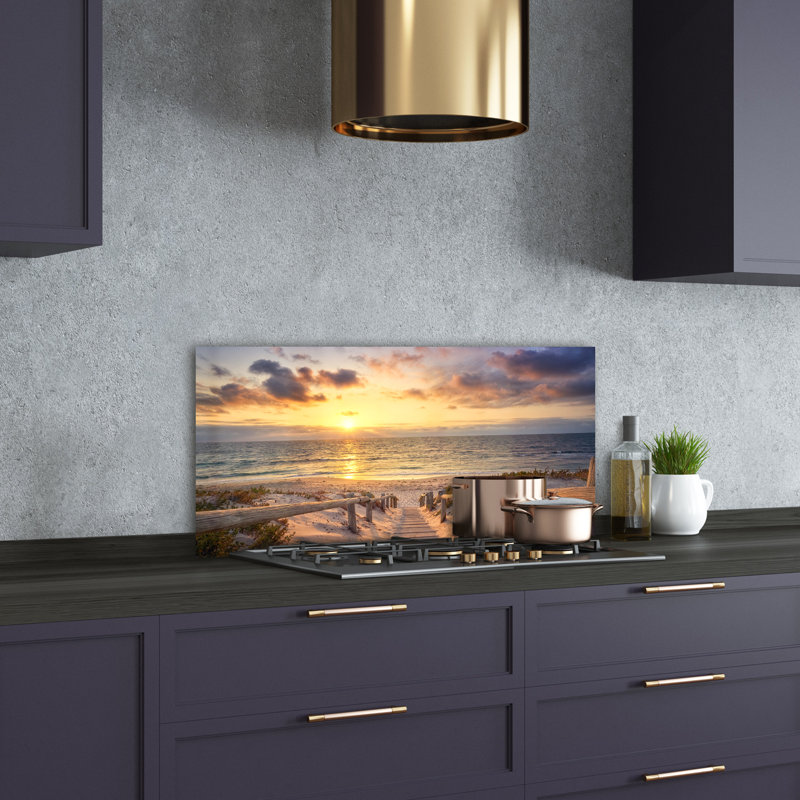 Amaker 50cm W x 100cm L Glass Peel and Stick Panel