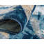 Tapis rond rond en carbone Ikat