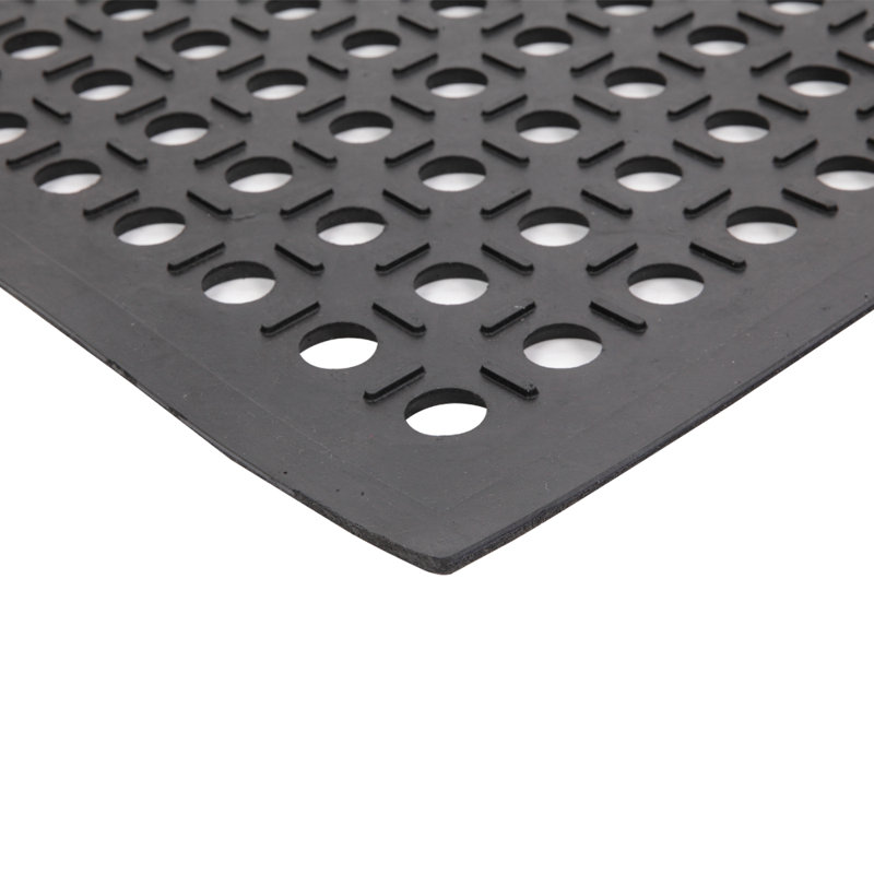 Rubber Kitchen Mat, Anti-fatigue Non-slip Floor Mat Class, High-density Waterproof Shock Absorption, Textured Surface Easy Clean For Kitchen Sink Stove Countertop Daily Cooking