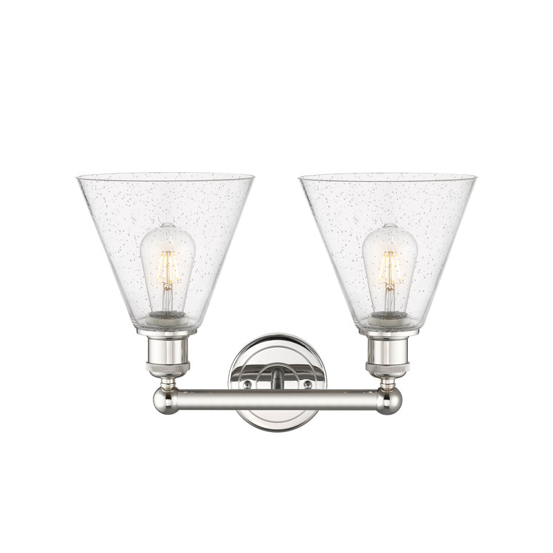 Éclairage pour meuble-lavabo à 2 lumières à intensité variable Beva, Nickel poli