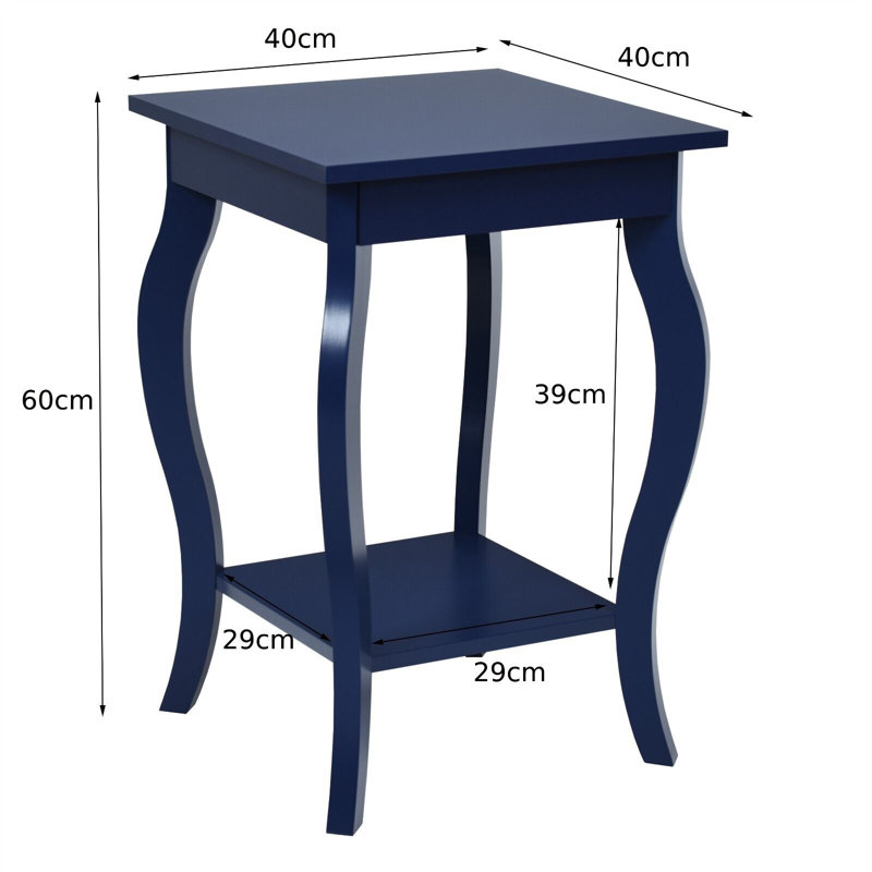 Jacquelin Side Table Set, Navy