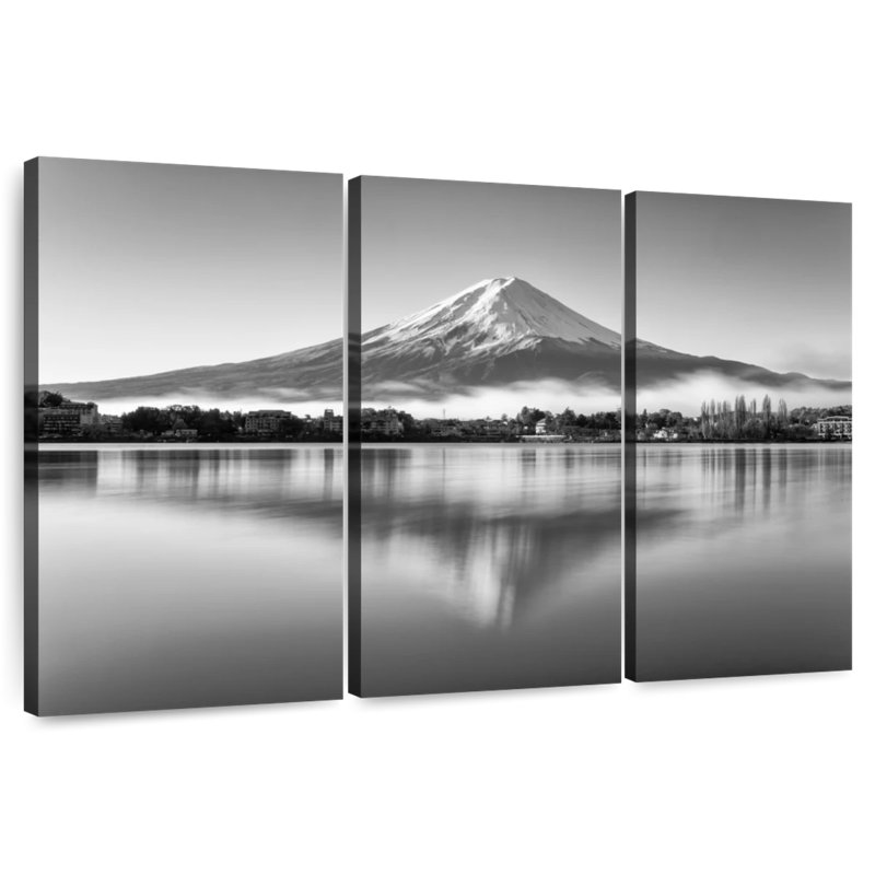 Alvord Mount Fuji Monochrome, 24" H x 38" W