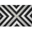 Tapis intérieur / extérieur noir / blanc à motif géométrique Ammons-421938228