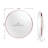 Coco LED Compact Mirror with Dimmer Button, Round Makeup Mini Travel Mirror with 7X Magnifying Glass