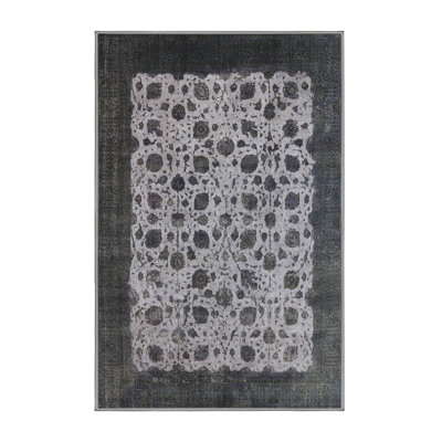 Tapis oriental gris Tequesta