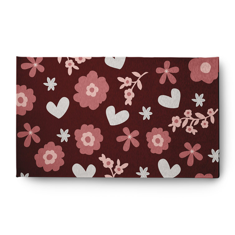 Chenille Floral Indoor Rug