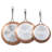 3 Piece Frying Pan Aluminum Skillet Set