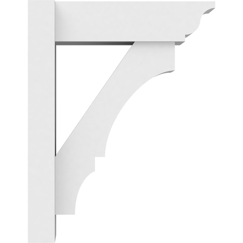 Persienne balboa en PVC de qualité architecturale avec extrémités traditionnelles Balboa, L 7 po, H 18 po x l 14 po