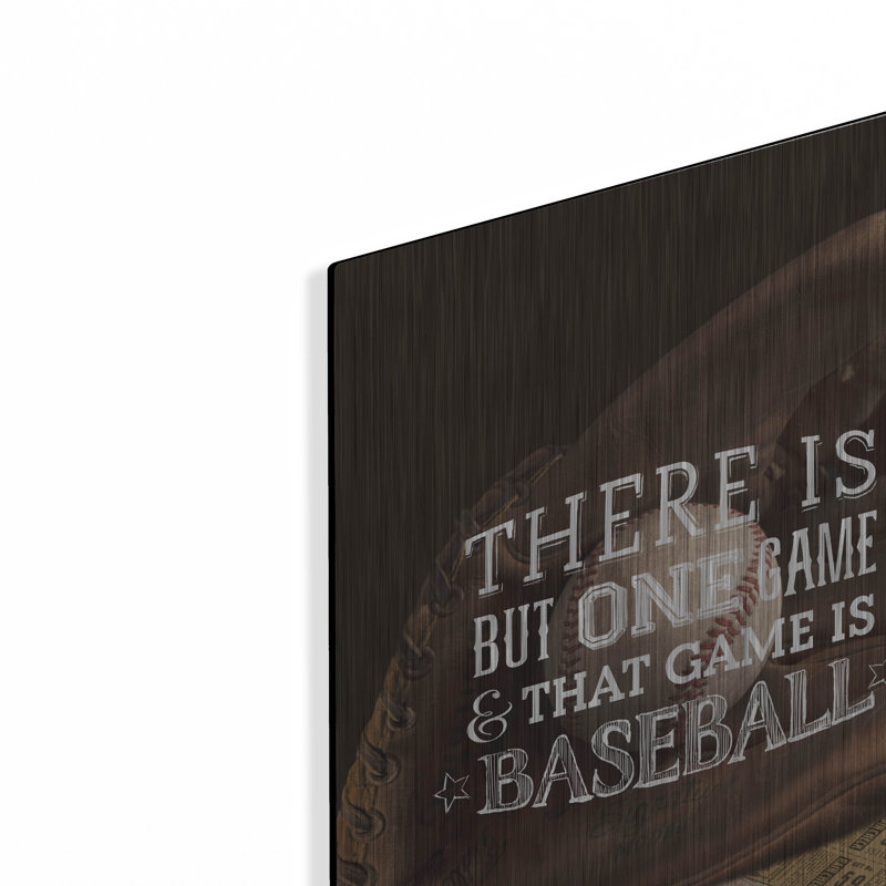 Trinx «There Is One Game» par Art Licensing Studio, art mural en métal, H 16 po x l 16 po