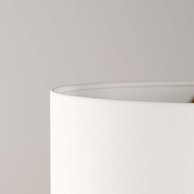 Lampe de table 27 po Alec, Bleu sarcelle / blanc