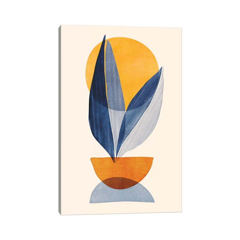 «Sunshine Stack Abstract» par Modern Tropical, reproduction d'art sur toile tendue, H 60 po x l 40po x P 1,5 po