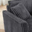 Fauteuil Lazy, fauteuil confortable pour une personne, avec dossier et coussin de siège moelleux, avec accoudoirs des deux côtés, convenant au salon et à la chambre à coucher - gris-752728636