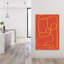 «Warm Abstract Lines», impression abstraite et audacieuse d'art mural contemporain-1702373722