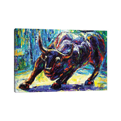 Charging Bull- Gallery-Wrapped Canvas Giclée